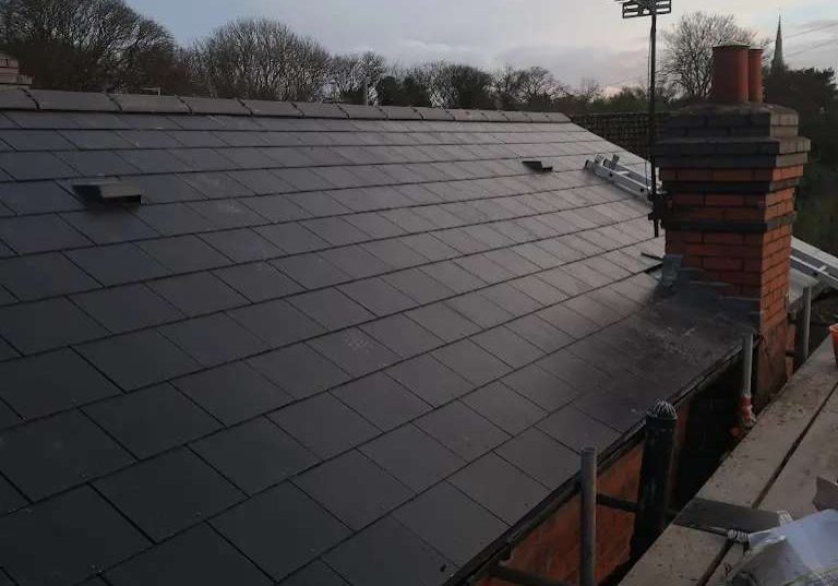 Slate roofing